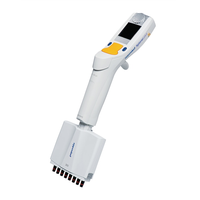 Eppendorf Xplorer electronic pipette, 8-channel, 15-300 uL